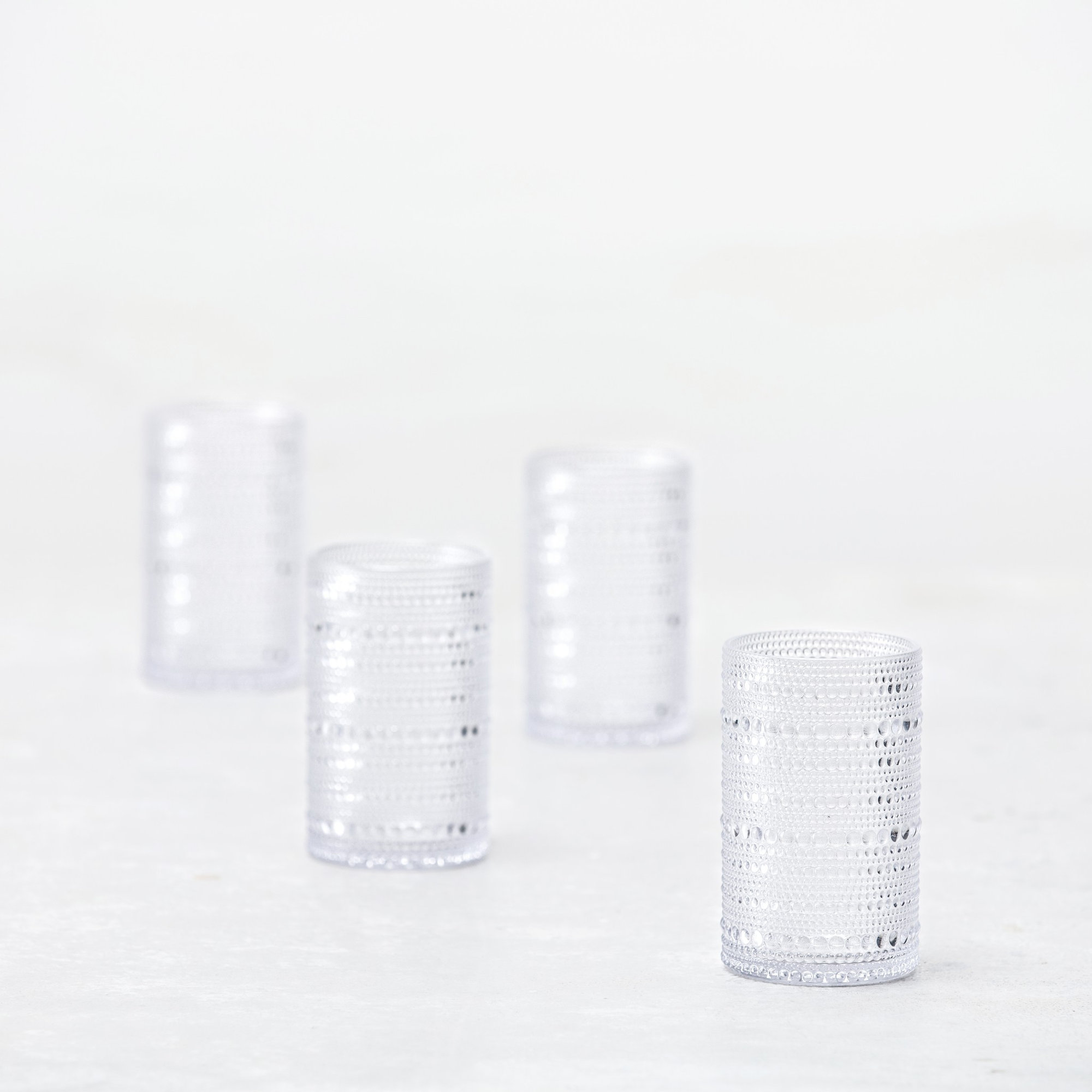 Fortessa Orbetto Outdoor CoPolyester, Double Old Fashioned (Set of 4), 13, Clear