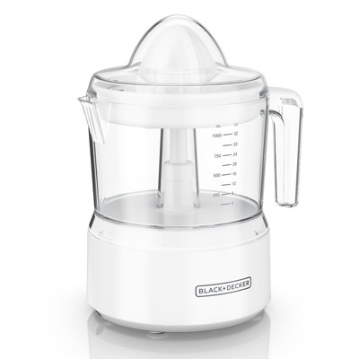 BLACK+DECKER 32 oz. Electric Citrus Juicer with Self-Reversing Cone and Adjustable Pulp Control