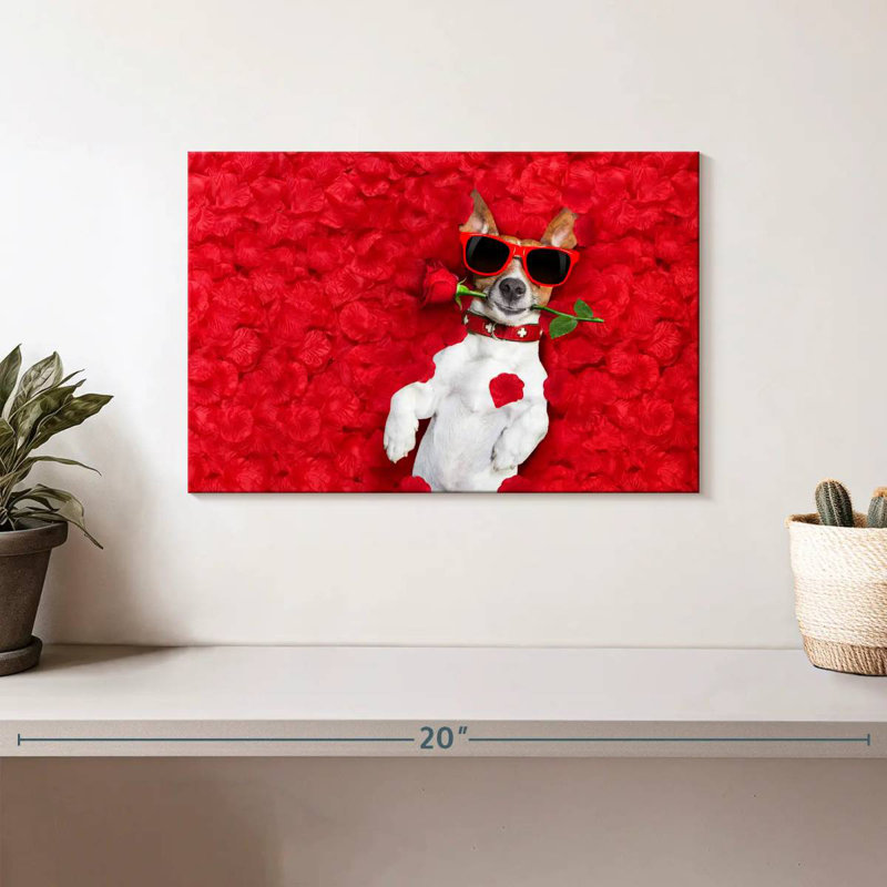 Brampt Sweet Valentine's Day Dog, 8" H x 12" W