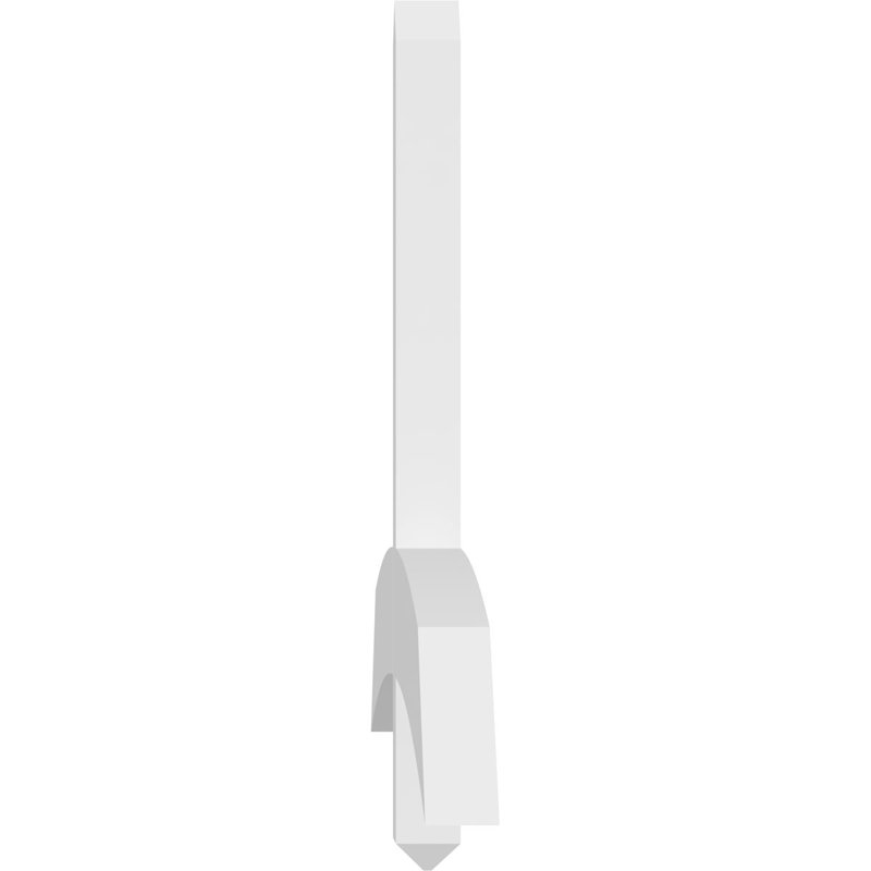 Bellingham Signature Urethane Gable Bracket, Primed Tan, 2"D x 4"F, 72"W x 24"H