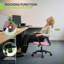 Siège de bureau ergonomique pivotant pour le bureau à domicile Soutien lombaire réglable, fonction de hauteur et d'inclinaison, conception confortable pour une productivité toute la journée-98598234
