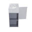 Meuble-lavabo mural 21,6 po avec lavabo en céramique, porte à fermeture en douceur, tablette de rangement flottante à gauche, assemblage requis