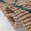 Tapis géométrique en jute / coton naturel tissé à la main en fibres naturelles brun clair-843613677