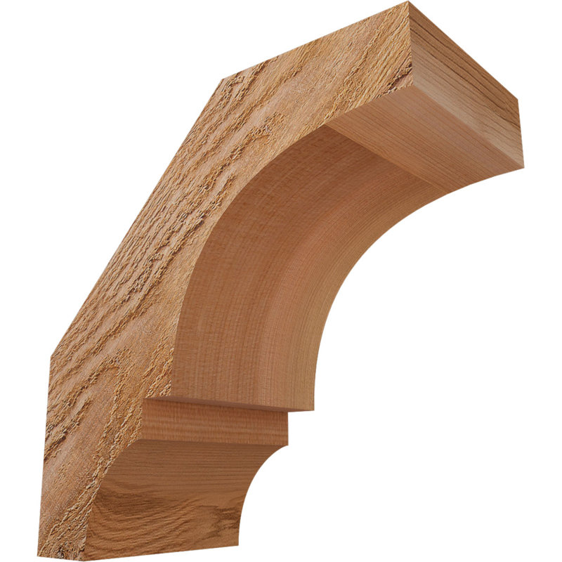 Balboa Knee Brace, Western Red Cedar, Rough, 8" H x 4" W x 8" D
