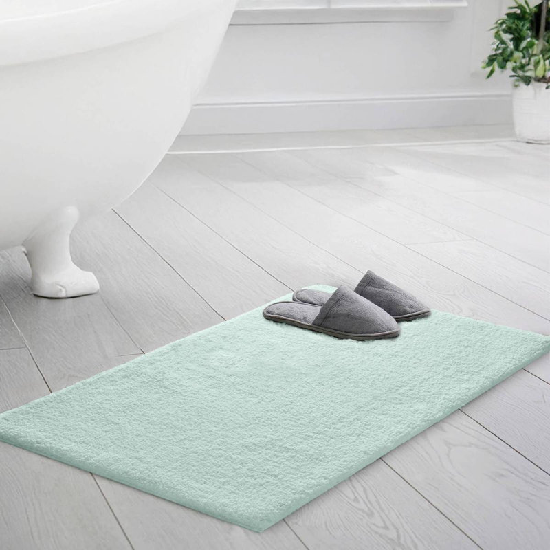 1PC 24X72" Bath Rug, Runner 6' x 2', Green