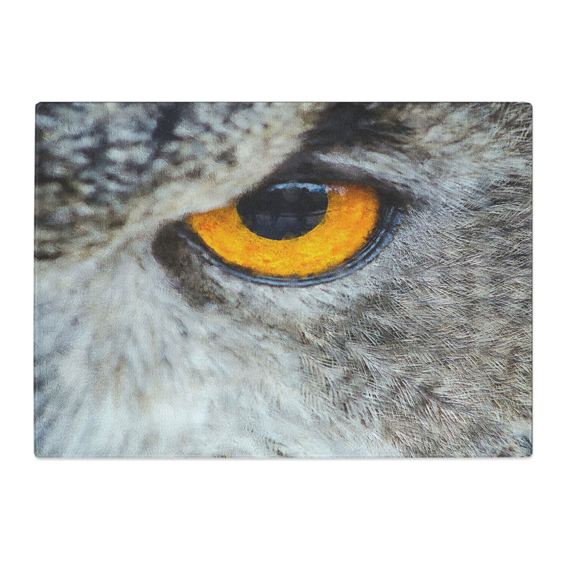 Tempered Glass Eye of an Owl Chopping Board, 28.5 cm x 39 cm