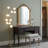 46-inch 11-light acrylic sphere aluminum LED floor lamp, chrysanthemum yellow metallic finish