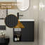 Petit meuble-lavabo mural 20 po avec lavabo, robinet et drain intégrés-2041446139