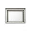 Miroir au fini chêne clair clair avec DEL