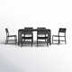 Armando 6 - Person Rectangular Aluminum Outdoor Dining Set