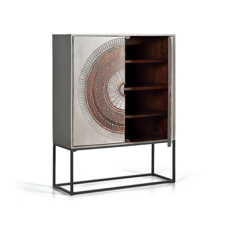 Jasminder 102 Cm Wide Mango Solid Wood Highboard