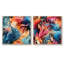 Swind - Ensemble de 2 collages carrés floral et botanique-101861706-101861707