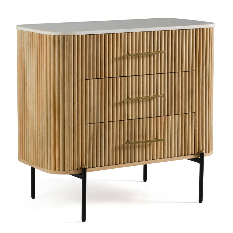 Commode 3 tiroirs Carmela