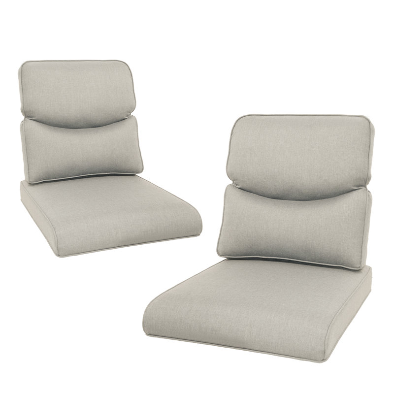 Forbell Outdoor Deep Seating Cushion Set For Patio Sofas/Chairs, Beige, 2