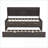Twin Size Solid Pine Wood Storage Captain Bed with Bookshelves, 3 Drawers &amp; Trundle - No Box Spring Needed, Antique Brown for Guest Room-1445443438