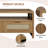 Coffee Table With Storage, 2 Tiersmid Century Rattan Console Coffee Table