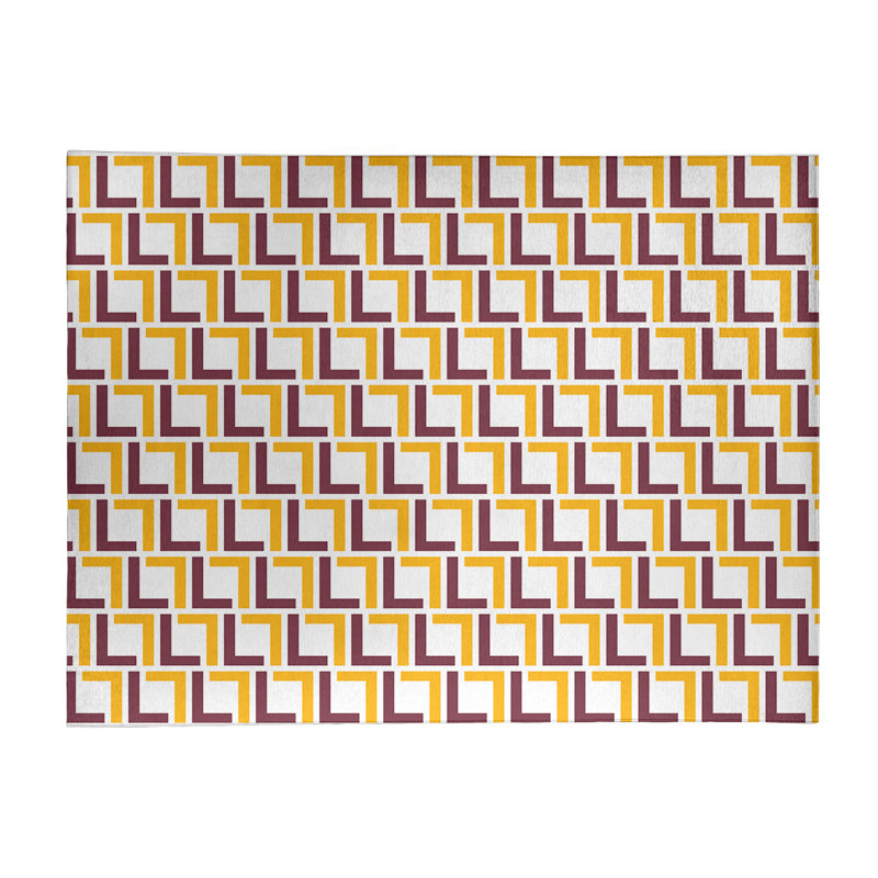 Geometric Indoor Rug, Rectangle 9' x 12'