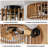 20" Flush Mount Caged Wooden Ceiling Fan With Lights And Remote Control-126480759