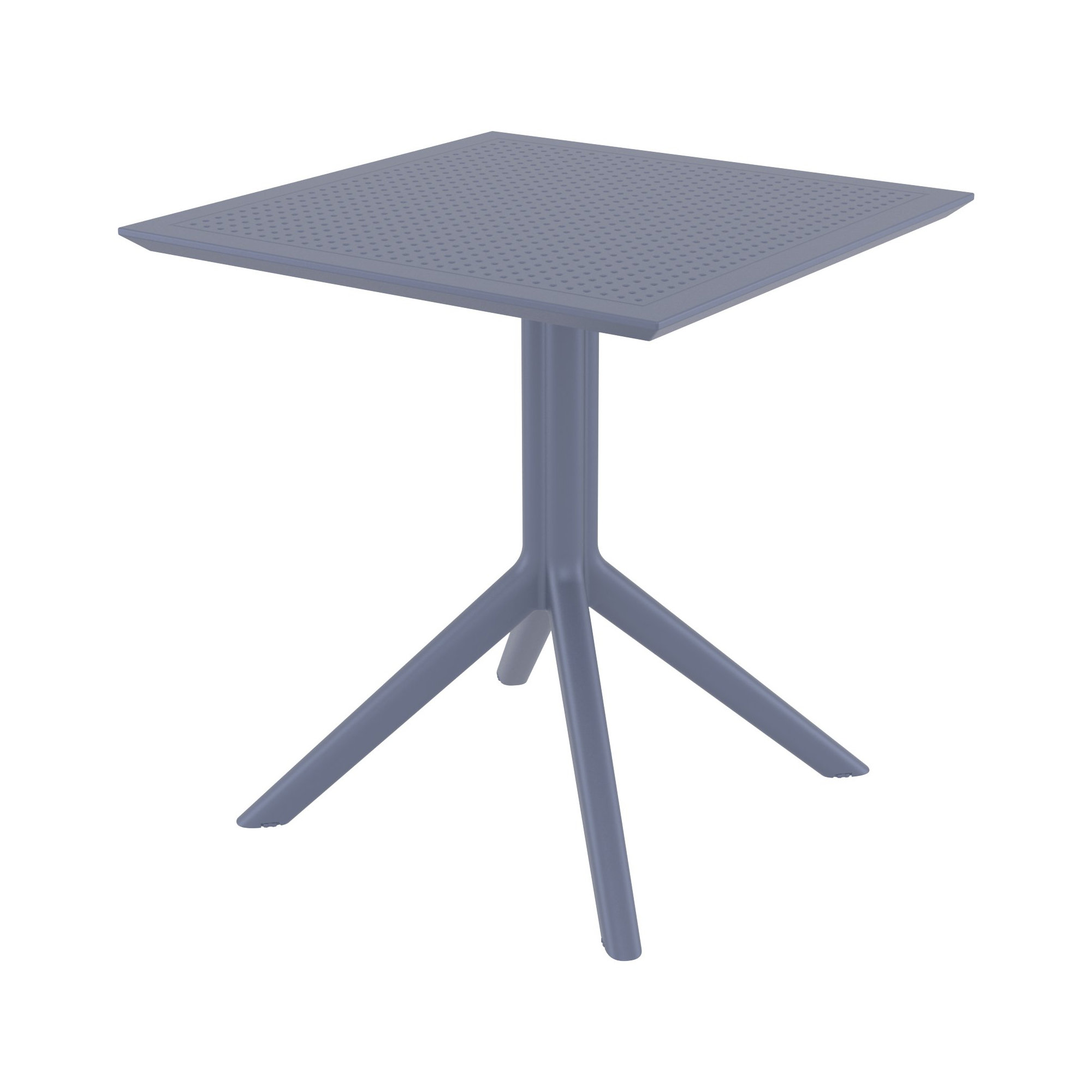 Farrah Square 2 - Person Bistro Set, Dark Gray