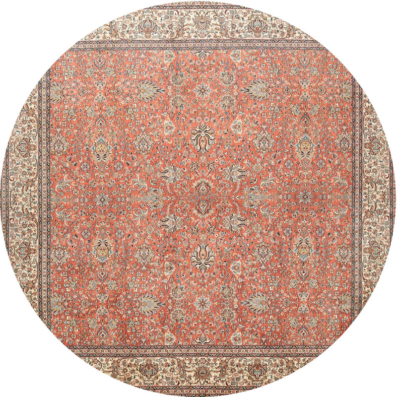 Tapis 100% traditionnel lavable à la machine 379, Rond 5 pi