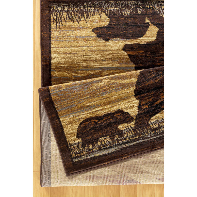 2 pi. X 3 pi Tapis Lodge, Rectangulaire 2 pi x 3 pi
