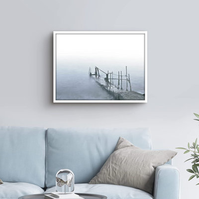 " Broken Pier Sinks Into Sea Coastal Ocean "