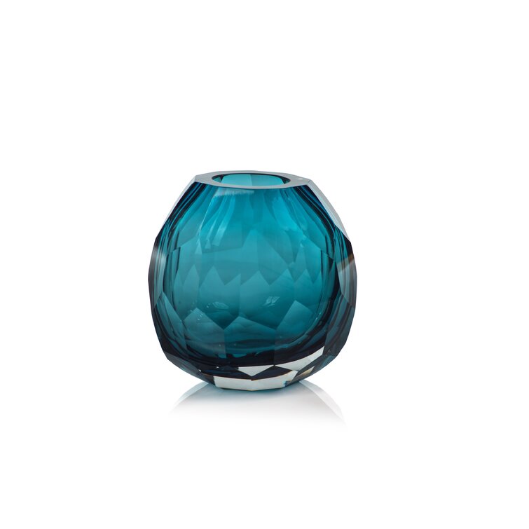 Ladonna Blue 6" Glass Table Vase