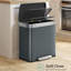 Stainless Steel Recycling Bin - 60 L