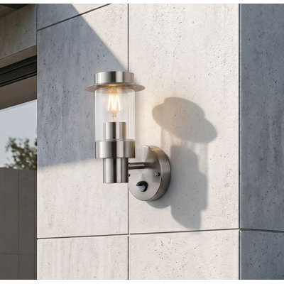 Silver 9.05cm H Outdoor Wall Lantern