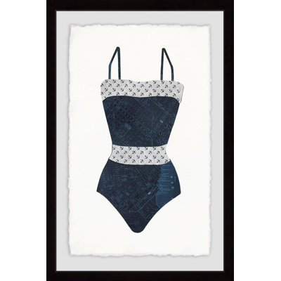 « original monokini », reproduction d’art encadrée