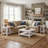 Weddel Basilico Modern Farmhouse 3 Piece Living Room Table Set-497419176