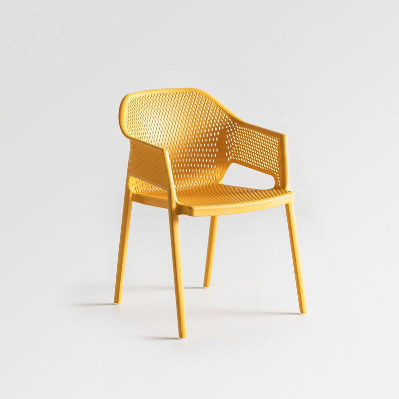 Chaise de patio empilable Minush, Safran