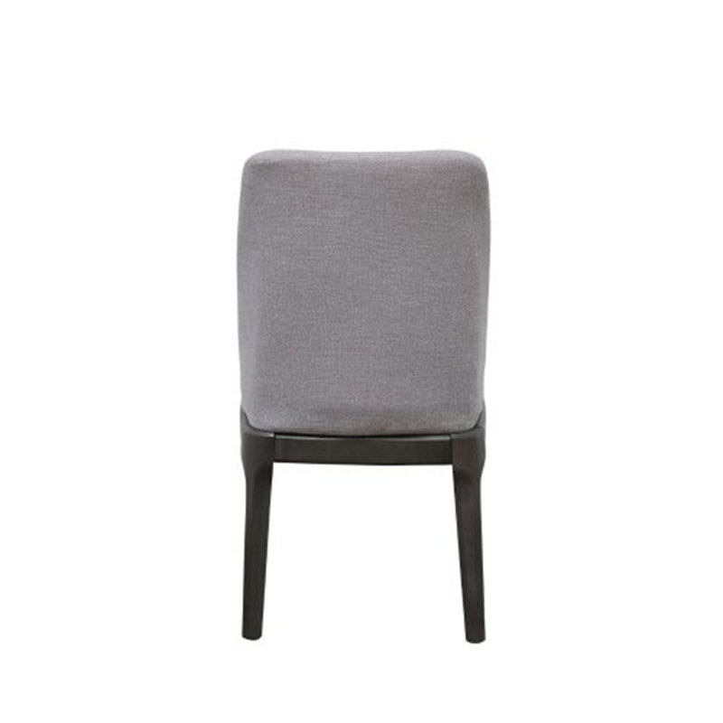 Chaise d'appoint avec siège et dossier rembourrés en lin