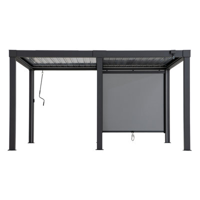 Sunjoy Gray Polyester Screen for Pergola