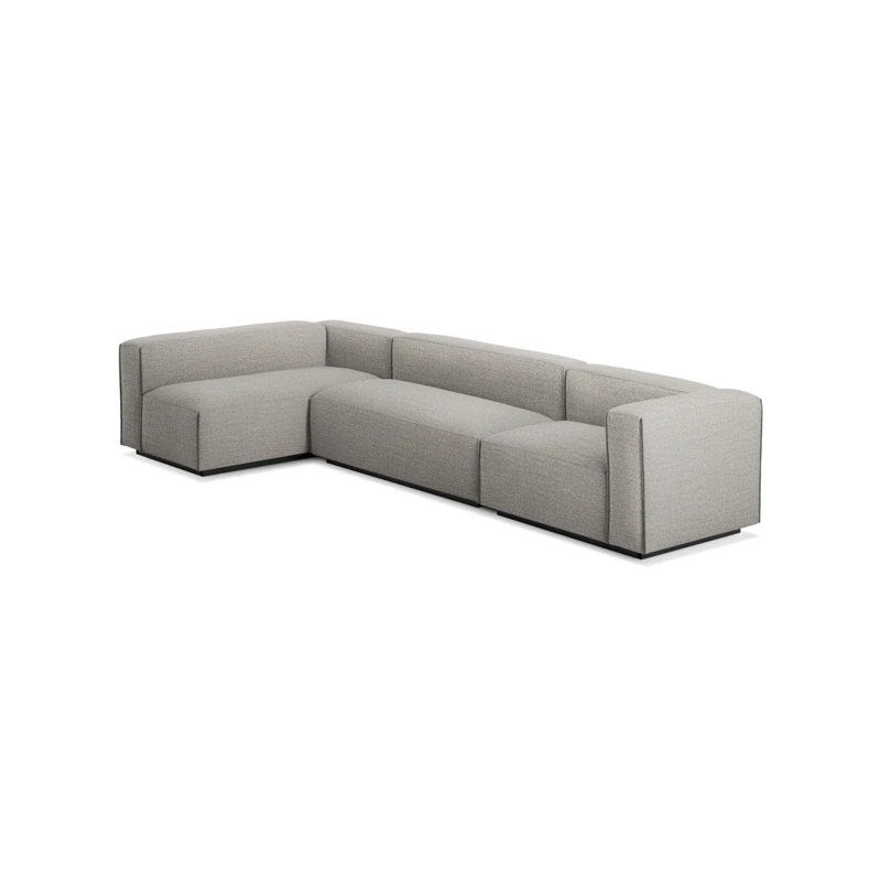 Cleon Modular Sectional, Maharam Mode in Clavicle 100% Polyester, Right Hand Facing