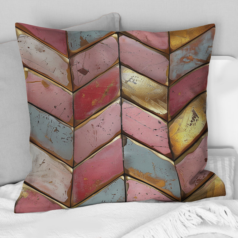 Coussin décoratif sans motif Mid-Century
