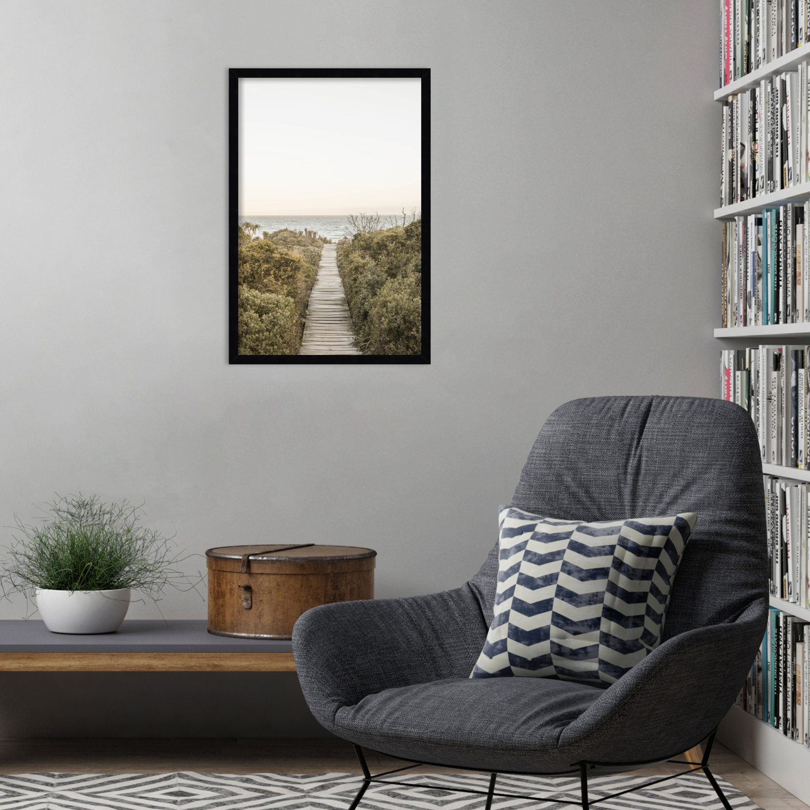 Partlow "Boardwalk" Print by Shot by Clint, Black, 25" H x 17" W