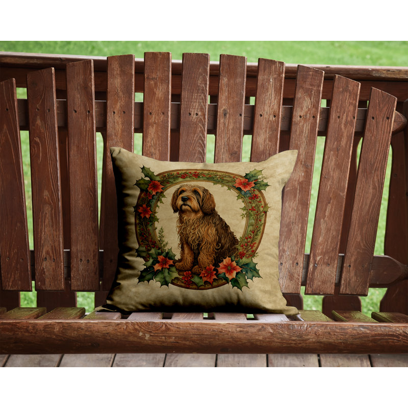 Coussin Christmas, 14 po x 14 po, Carré