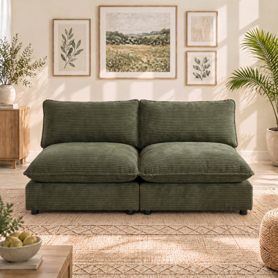Heffernan 2 Piece 67'' Armless Modular Sofa
