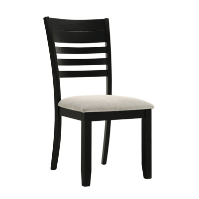 De 2 chaises de salle à manger de style contemporain et moderne, tissu d'ameublement gris, dossier, fabrication en bois pour la chaise d'appoint 2 pièces, rembourré, cadre