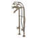 Kingston Brass Kingston Three-Handle 2-Hole Freestanding Tub Faucet with Supply Line and Stop Valve