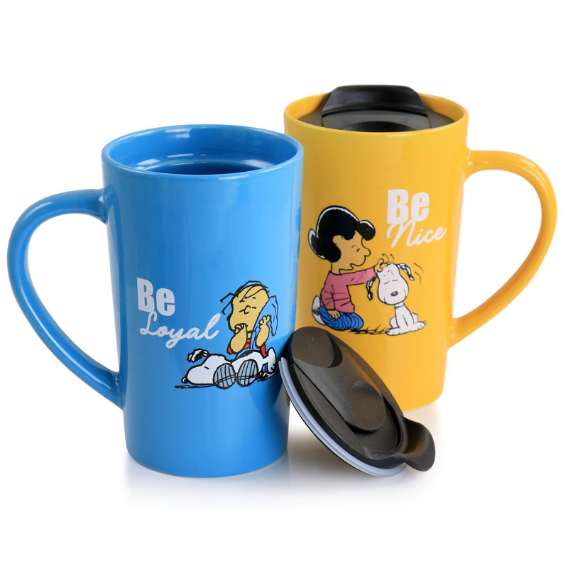 Tasses de voyage 18 oz en grès Peanuts Gentle Reminders