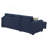 Blue Reversible Pop-Up Sleeper Sectional-293167105