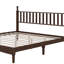 Lit plateforme en bois avec tête de lit en forme de gourde, lit plateforme de style rétro-9409976