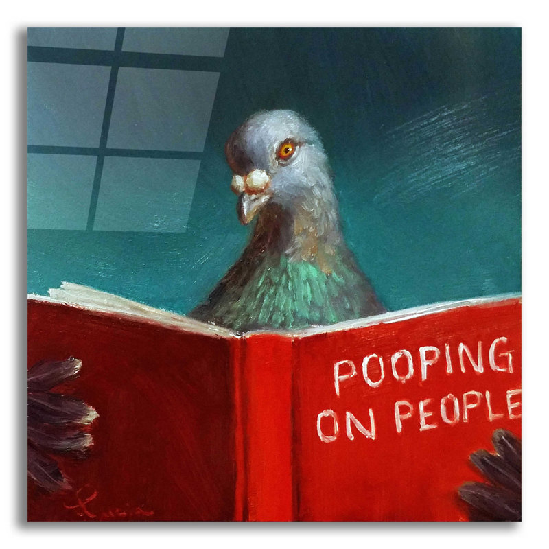 Pooping on People par Lucia Heffernan - impression sans cadre, H 12 po x l 12 po x P 0,13 po
