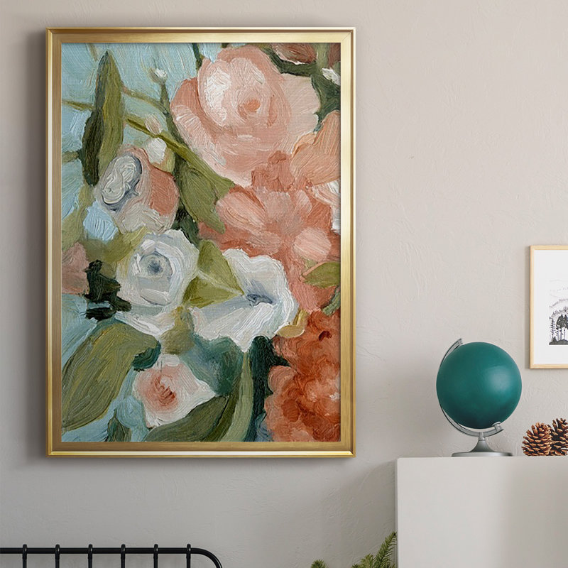 Bouquet Scatter II, reproduction encadrée de qualité supérieure - prête à être accrochée, H 36,5 po x l 26,5 po x P 1,25 po