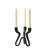 Arcwave 8" Black Aluminum Taper Candle Holder