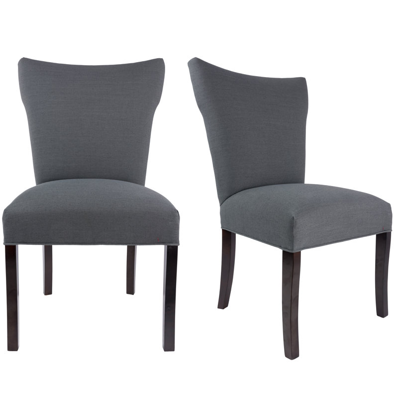 Canonbury Carleton Upholstered Dining Chair, Charcoal Gray
