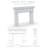 Dallas Cast Stone Fireplace Surround-104651878-104651885