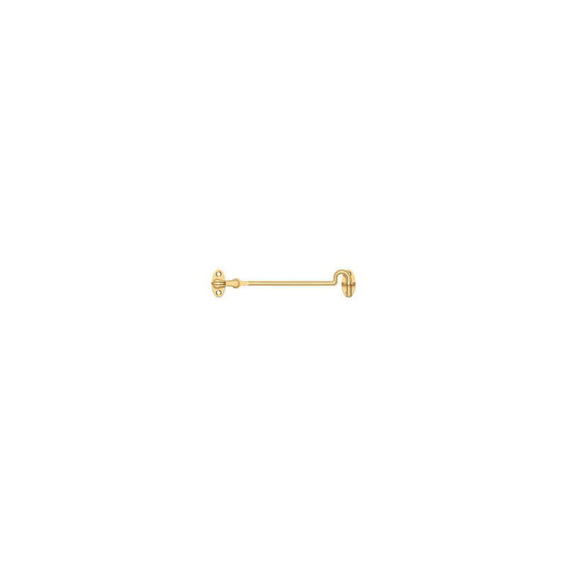 Deltana CHK6U19 Cabin Swivel Hooks, 6" in Paint Black, PVD Polished Brass